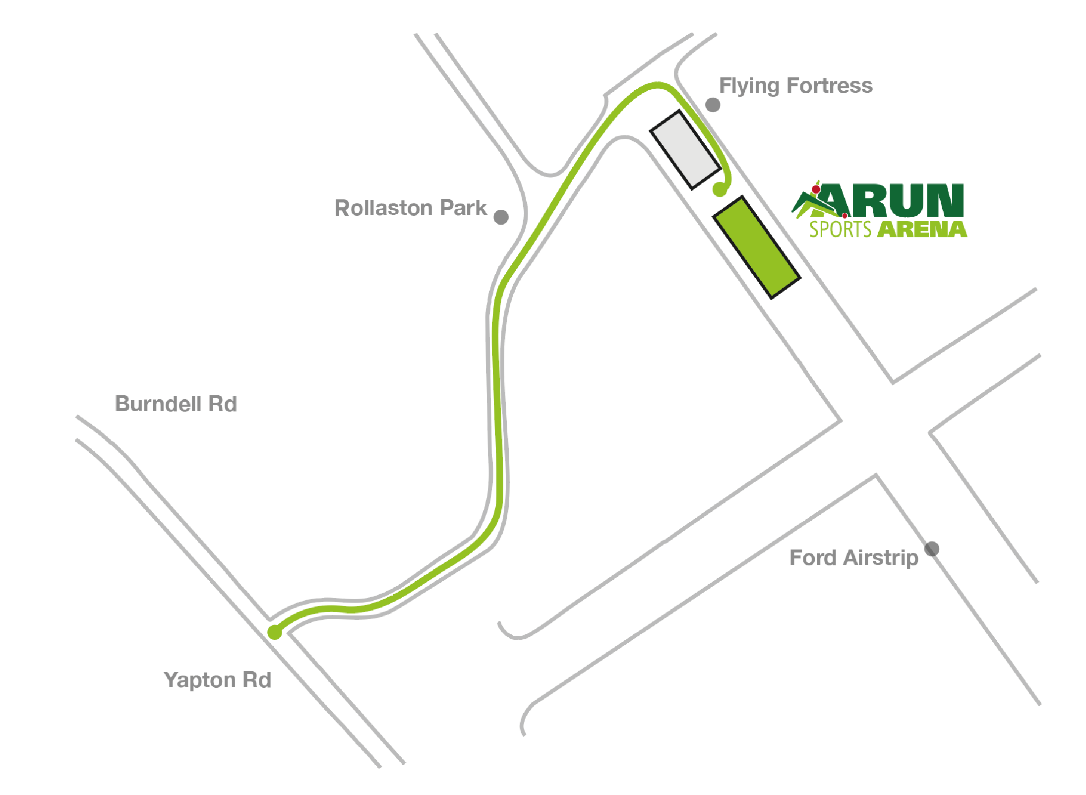 Directions to Arun Sports Arena graphic